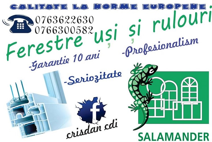 Tamplarie PVC si termopane orasul Slatina - Crisdan Invest