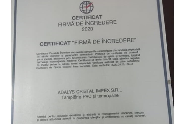 Tamplarie PVC si termopane orasul Slatina