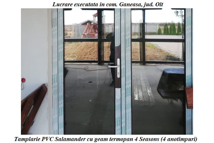 Tamplarie PVC Salamander si termopane orasul Slatina